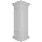 Ekena Millwork 12"W x 40"H Straight Newel Post with Panel, Peaked Capital & Base Trim (Installation kit included) NWL12X40SPP0B0 - alternate 6